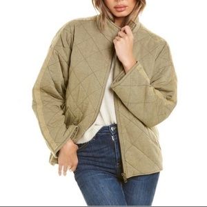NWT Bagatelle Bomber Jacket Diamond Quilted Olive Green Size 2X